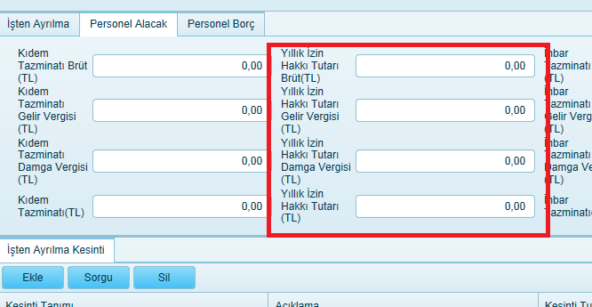 11. Tanımlar Personel>Genel Tanmlamalar personel işlemlerinde kullanılan tanımların yapıldığı bölümdür.genel tanımlar aşağıdaki başlıklar altında detaylı olarak anlatılacaktır.