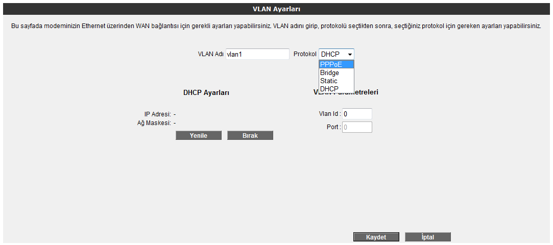 3 GELIŞMIŞ AYARLAR 3.1. Çalışma modu Bu ekranda, cihazınızı Router ya da Erişim Noktası olarak çalışacak şekilde ayarlayabilirsiniz.