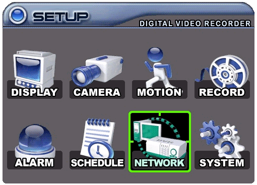 8.1. IP setup 1. Yön düğmeleri [ ] ile NETWORK menüsüne gelin ve [ENTER] düğmesine basarak Network bölümünü görüntüleyin. 2. AĢağı [ ] düğmesi ile ayarlamak istediğini alanı seçin. 3.