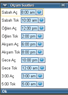 miktarı bu verilere göre hesaplandığından değişiklik yapılmadan önce kullanıcıdan onay alınmaktadır. Şekil 7 de Eski Ölçümler Formu verilmiştir. ġekil 7. Eski Ölçümler Formu 4.