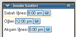 Timer sayesinde her saniyede bir kontrol ettiği bilgilere göre ölçüm yapılacak saatlerde program, alarm çalarak hastaya ölçüm zamanını hatırlatmaktadır. 4.3.3.5.