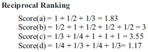 Örnek Meta-Arama ve Sonuçların Birleştirilmesi Sonuç ranking: c, b, a, d 25