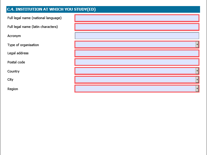 Hayatboyu Öğrenme Programına dahil bir ülke vatandaşı iseniz, üstteki daireyi işaretleyiniz ve alttaki kombo kutudan bu ülkenin simgesini seçiniz.