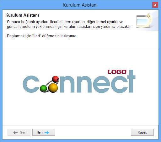 DESTEK DOKÜMAN 4. LogoConnectSys de yapılması gereken işlemler: LogoConnect klasörü içerisindeki LogoConnectSys.exe çalıştırılmalıdır.