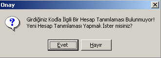 Yeni fiş girişi sırasında, fiş numarası, fiş tarihi ve yevmiye numarası otomatik olarak karşınıza gelir.