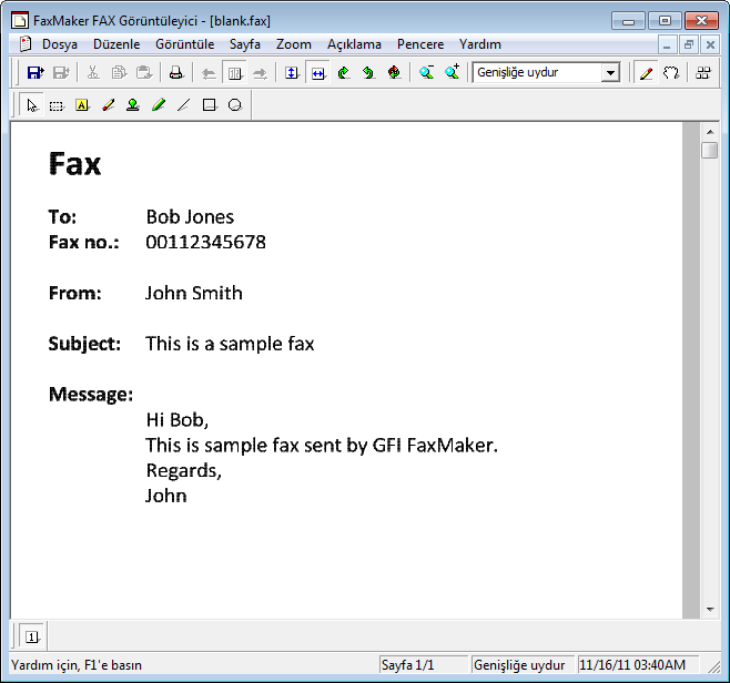 6 GFI FaxMaker Faks Görüntüleyici GFI FaxMaker Faks Görüntüleyici faks dosyalarının (*.