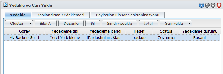 Önemli: Bilgisayarınız ve Synology DiskStation aynı şifrelemeyi kullanmalıdır. Daha fazla bilgi için bkz. "Dil", Sayfa 24. Synology Data Replicator 3, Synology Data Replicator'un sonraki neslidir.