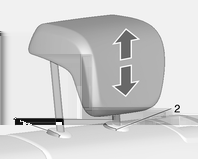 Koltuklar, Güvenlik Sistemleri 35 Ön koltuklardaki koltuk başlıkları Yükseklik ayarı Yatay ayar Arka koltuklardaki koltuk başlıkları Yükseklik ayarı Koltuk başlığını yukarıya doğru çekin.