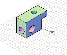 Bu yüzeyin arkasında kalan objeler görünmezler. Ayrıca Region bölgelere Extrude, Presspull, Revolve, Sweep ve loft komutlarını uygulayarak içi dolu üç boyutlu (3D SOLID) katı modeller edebilirsiniz.