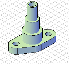 Üç boyutlu katı modellerden 2 boyutlu görünüşlerin elde edilmesi Flatshot: flatshot Ribbon/Home/Section/Flatshot Flatshot komutu, 3D SOLID katı modellerin 2 boyutlu görünüşlerinin elde edilmesini