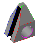 Color edges Komut: solidedit Modify/Solid Editing/Color edges Solid Editing A.Ç./Color edges Ribbon/Home/Solid Editing/Color Edges Modelin seçilen kenar çizgilerinin renginin değiştirilmesini sağlar.