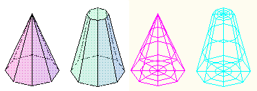 Edge Mesh: 4 kenar tanımlı ağ Komut: edgesurf Draw/Modeling/Meshes/Edge Mesh Ribbon/Mesh Modeling/Primitives/Edge Surface Edgesurf komutu, Üç boyutlu uzayda konumlu bulunan 4 çizgisel objenin arasını