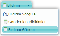 Gönderilen Bildirimler Ekranı Gönderilen Bildirimler Ekranı'nda daha önce gönderilen bildirimlere ait bildirim dosyası indirilmek istenirse ilgili bildirimin Eylemler sütununda bulunan ikonuna