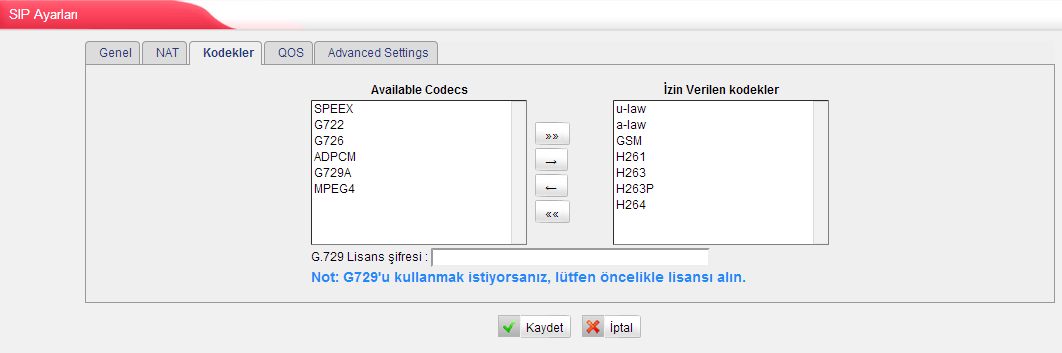 Local Network Identification Yerel Ağ Tanımlaması Sistem NAT veya güvenlik duvarı arkasında olduğu zaman yerel ağ bağlantısı için ağ bilgileri girilmelidir. Örnek: 192.168.0.