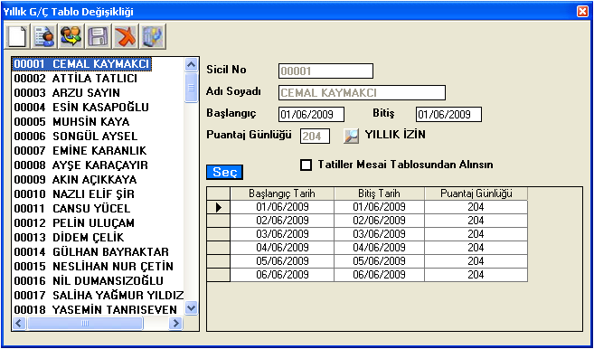 Hareketler Bölümünde Öğrencilerin Ve Personellerin Hareketleri Görsel Olarak Takip Edilir. Kullanõcõ Yetkisine Göre Değiştirilebilir, Eklenip Ve Silinebilir.