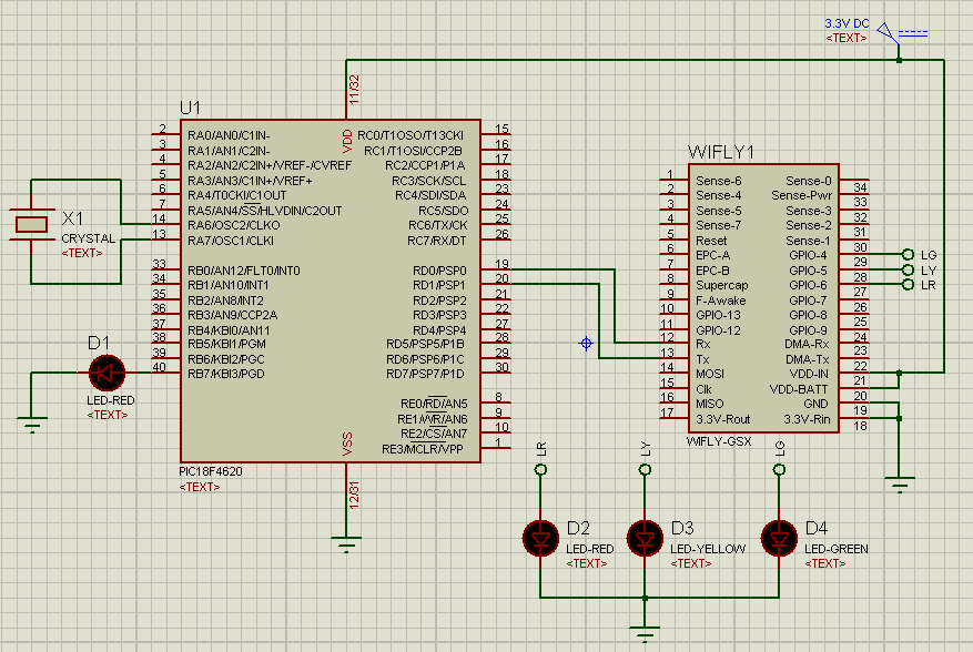 WiFly GSX Modülü ile Kablosuz Ağlara Bağlanma 9) PIC programının Yazılması PIC programımızı aşağıdaki devreye göre yazacağız. Benim elimde 3.