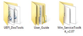 (EFI1 yapılabilir.) 4. Daha sonra SVC_TOOLKIT- 2.07\SVC_Package_v_2.