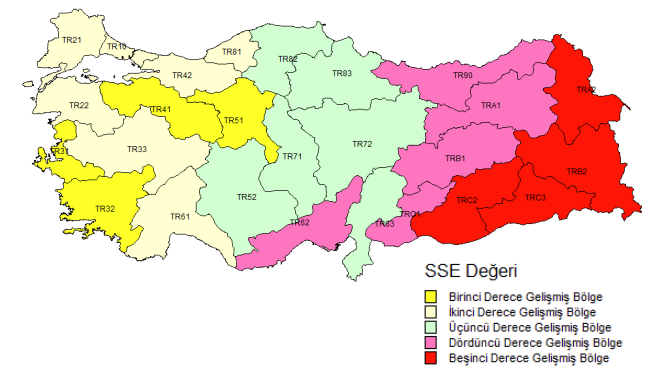 TR83 Samsun, Tokat, Çorum, Amasya 0,27 TR72 Kayseri, Sivas, Yozgat 0,25 TR71 Kırıkkale, Aksaray, Niğde, NevĢehir, KırĢehir 0,14 TR63 Hatay, KahramanmaraĢ, Osmaniye 0,06 TR90 Trabzon, Ordu, Giresun,