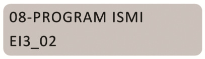 08-PROGRAM ISMI Mikroişlemci yazılımının adı görüntülenir. 3.5 Otomatik Akü Testi KGK, otomatik olarak 30 günde bir aküden çalışarak aküleri test eder.