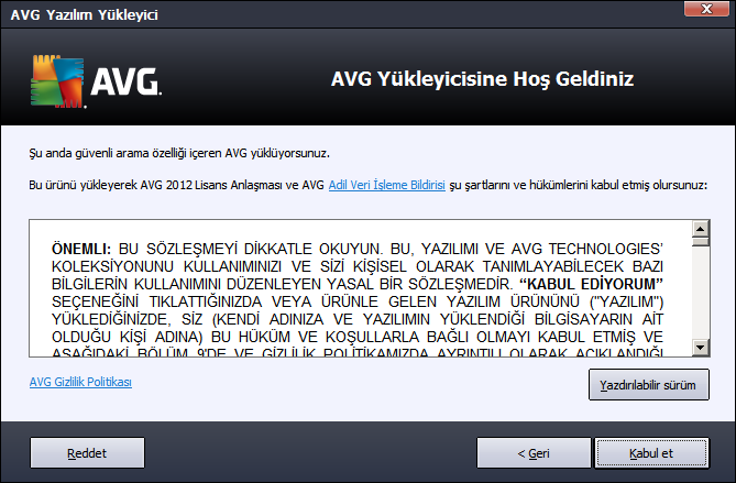 3. AVG Yükleme Süreci AVG'yi bilgisayarınıza kurmak için en güncel yükleme dosyasına ihtiyacınız vardır.