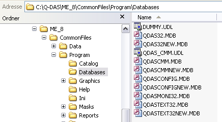 46 Installation Q-DAS ME 8 Hareket tarzı: 1. CommonFiles_ME_8.exe dosyasının bulunduğu yeni bir ADD klasörü oluşturunuz. 2.