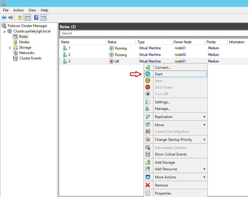 Windows Server 2012 R2 Hyper-V Failover Cluster Kurulum ve