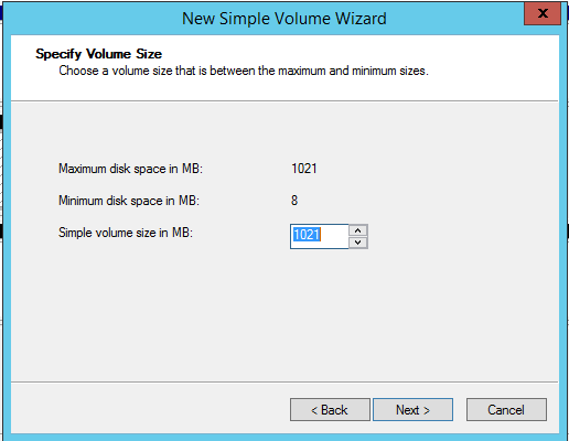Windows Server 2012 R2 Hyper-V Failover Cluster Kurulum ve Yapılandırma-77 Şimdi her disk için yeni volume oluşturacağız Disk1 üzerinde sağ tıklayarak New Simple