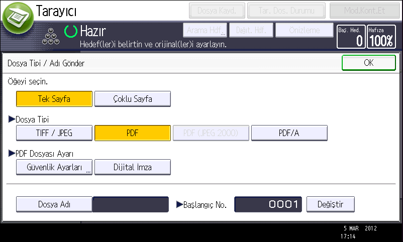 Dosya Tipinin Belirlenmesi Dosya Tipinin Belirlenmesi Bu bölüm, göndermek istediğiniz bir dosyanın dosya türünün belirlenmesine ilişkin prosedürü açıklamaktadır.