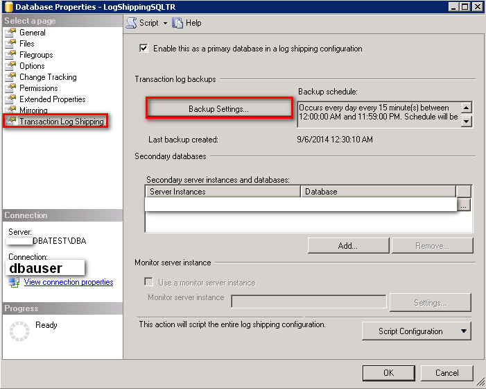 Açılan pencerede Network path to backup folder bölümüne önceden kaydettiğimiz Folder Sharing path adresimizi giriyoruz.