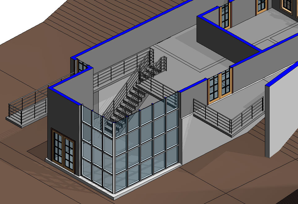 Şekil 82 33. Sketch menüsünden Finish Sketch komutunu tıklayın. 34. Merdivenin balkon tarafında kalan bolümüne Şekil 83 te görülen korkulukları ekleyin. Şekil 83 35.