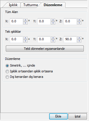 Şekil-3.68 Tekli Işıklık Seçimi Yukarıdaki şekilde seçme filtresi tek bir ışıklığı seçmeye izin verir.