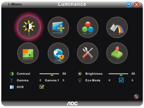 i-menu AOC nin i-menu yazılımını kullanmaya hoş geldiniz.