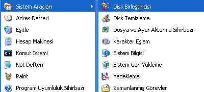 ġekil 33 Windows Media Player Sistem Araçları Sistem Araçları, Bilgisayar Yönetimi konsol ağacındaki ilk öğedir.