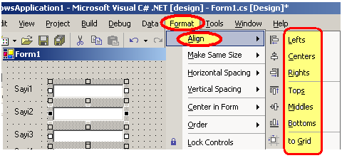 Değişkenleri Düzenlemek Procedure ve Fonksiyon Procedure (dönüşsüz): private void mesaj(string mes1,string mes2,int gun2) MessageBox.Show(mes1+" "+mes2+" "+gun2.