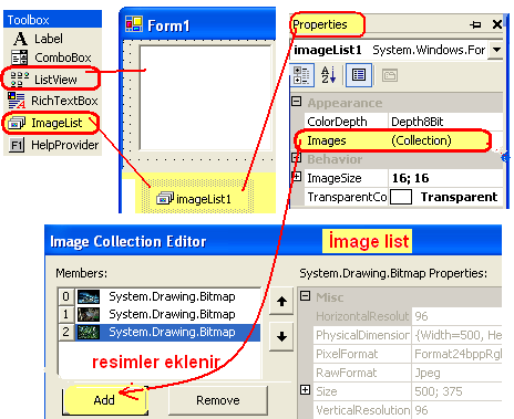 private void button2_click(object sender, System.EventArgs e) label3.text=treeview1.selectednode.text; // secili olan satırı gosterir //label3.text=treeview1.selectednode.index.