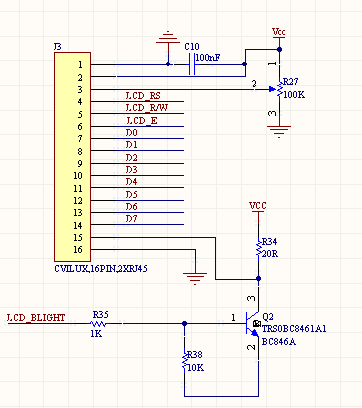 33 5.2.1.6 LCD Birimi Bu kısımda temel işlem adımlarını, yapılan işlemlerin başarılı olup olmadığını gösteren ve uyarıların gösterildiği LCD modül kısmı bulunmaktadır. Şekil 5.7 LCD Devre Şeması 5.2.2 Donanım Baskı Devresi Devre iki yüzlü olarak tasarlanmış ve çizilmiştir.