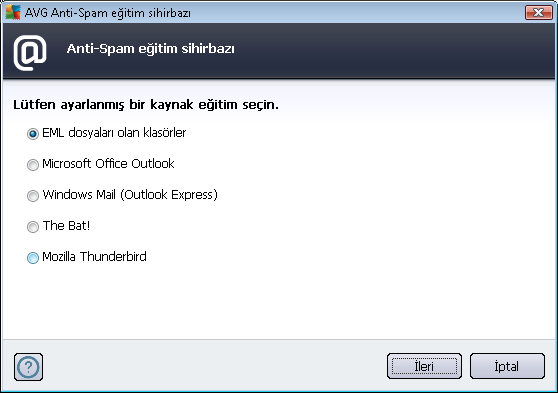 Aşağıdaki seçenekler arasından seçim yapabilirsiniz: Özel bir e-posta istemcisi - listelenen e-posta istemcilerinden birini kullanıyorsanız (MS Outlook, Outlook Express, The Bat!