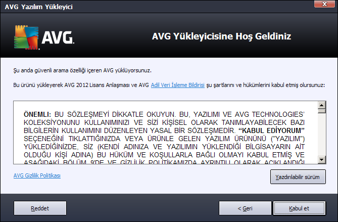 3. AVG Yükleme Süreci AVG'yi bilgisayarınıza kurmak için en güncel yükleme dosyasına ihtiyacınız vardır.