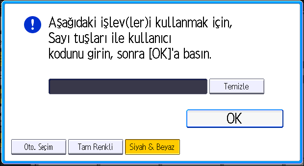 Kimlik doğrulama Ekranı Görüntülendiğinde Kimlik doğrulama Ekranı Görüntülendiğinde Eğer Temel Kimlik Doğru