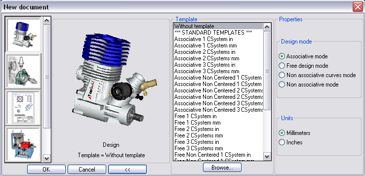 CAD / CAM Software TopSolid Programnn açl ekrannda File Menüsünden New komutunu seçtiimizde aadaki ekran (new document) karmza gelecektir.