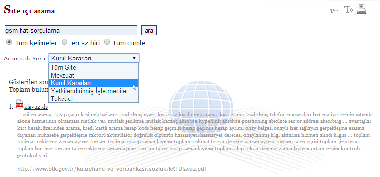 3.9.8. Arama Kapsamı (TS EN ISO 9241-151 8.5.2.5; 8.5.4.1; 8.5.4.2) 3.9 İlke: Arama alanları, internet sitesinin tamamında arama yapabilecek özelliğe sahip olmalıdır.