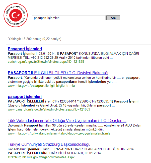 3.9.10. Sorgunun Arama Sonuçlarıyla Birlikte Gösterimi (TS EN ISO 9241-151 8.5.4.5; 8.5.5.2) 3.9 İlke: Arama alanlarına yazılan anahtar kelimeler, sonuç sayfasında da gösterilmelidir.