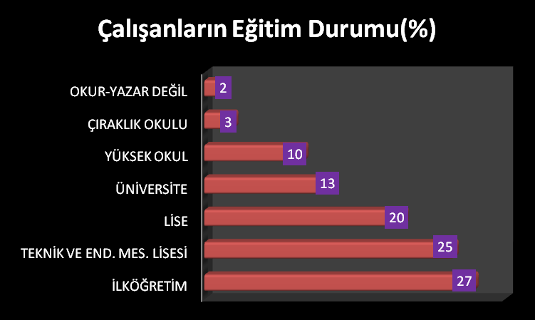 Tablo 9:ÜRÜNE GÖRE SINIFLANDIRILMASI(%) İşletmenin Ürününe göre sınıflandırma yaptığımızda, %70 oranında Tüketim Malı tespit edilmiştir. Sanayi Girdisi oranı ise %30 dur.