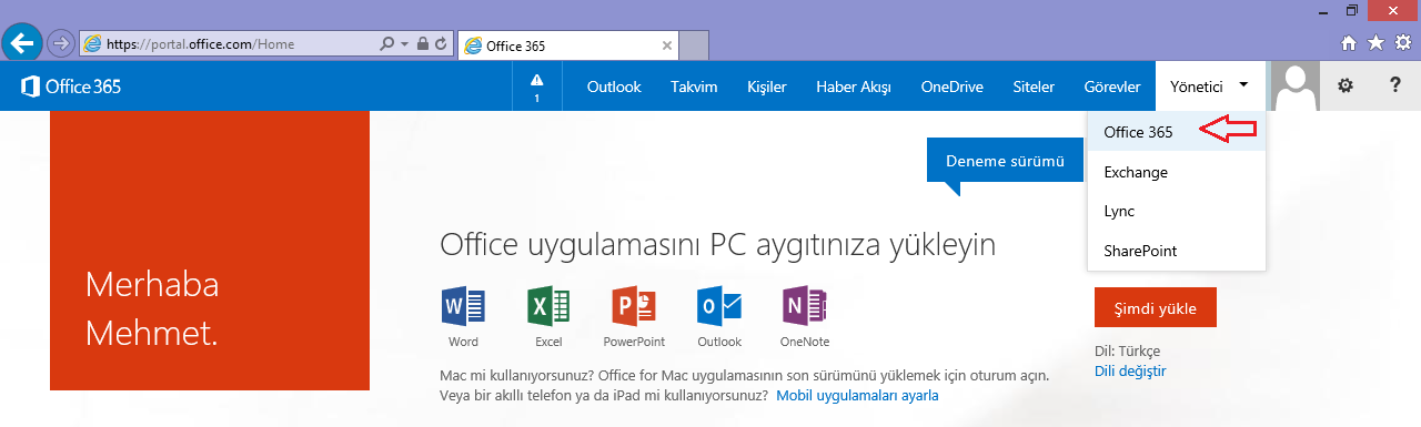 Office 365 Domain Doğrulama ve Domain Ekleme-01 Eğer başka bir Office 365 hesabı üzerinde etki alanınız ekliyse yukarıda ki hatayı alırsınız.