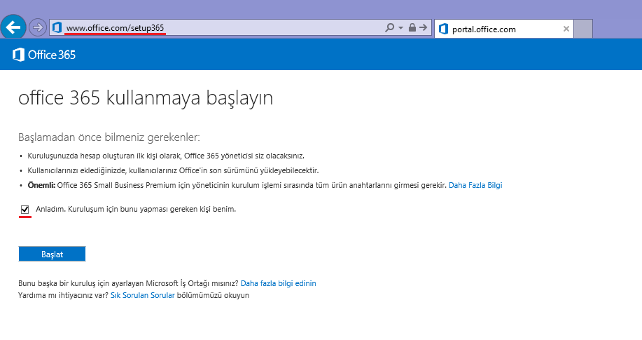 girerek Gönder butonuna tıklayınız. Şimdi Karşıdan Yüklemeler ve Anahtarlar kısmına girerek Office 365 hizmetimize ait 25 haneli harf ve rakamlardan oluşan anahtarımızı kopyalayalım.