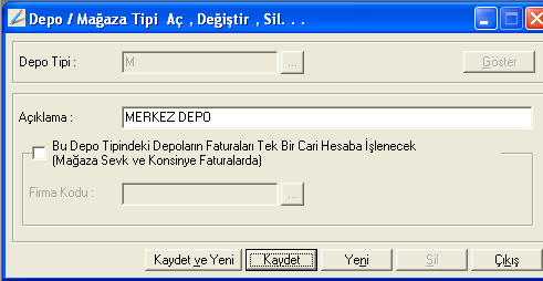 Stok iģlem kodu sayesinde, stok ile yapılan iģlemlerin niteliğini belirtip hem raporlama açısından hem de stok bilgilerinde detaya inmek açısından avantaj sağlanmıģ olur.