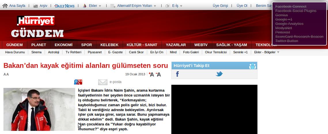 BTK'nın Phorm şirketinin faaliyeti konusunda TTNET hakkında soruşturma açtığını açıklayan 14/12/2012 tarihli kararında şöyle denilmektedir: "Kişisel verilerin işlenmesine ilişkin olarak Gezinti.