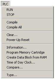 RUN: PLC üzerinde bulunan manuel çalıģma anahtarı kullanılmadan programdan direkt olarak cihazın çalıģtırılması sağlanır. Debug araç çubuğunda kısayol ikonu bulunmaktadır.