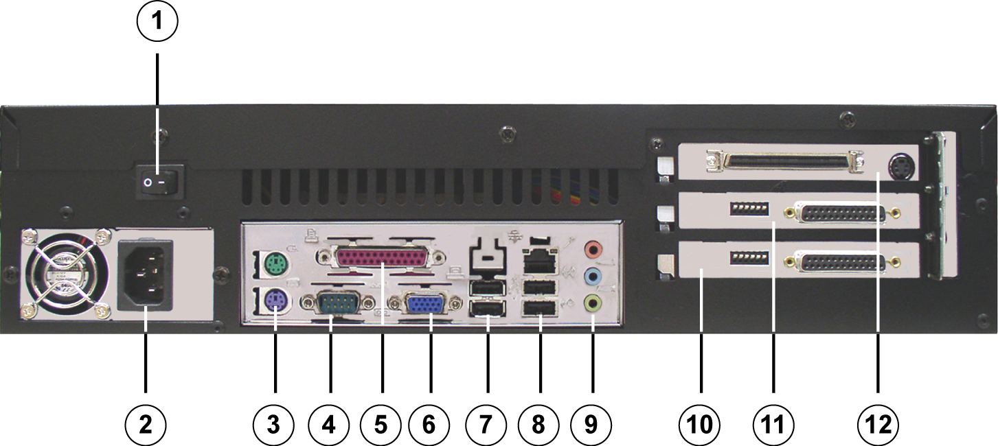 DiBos/DiBos Micro Cihaz bağlantıları tr 25 3.2.2 DiBos Micro arkadan görünüm 1 Açık/kapalı şalteri 7 2x USB 2.0 (örn.