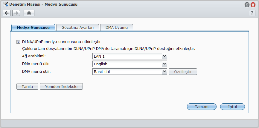 Bölüm Medya Sunucusunu ve itunes Hizmetini Bölüm 12: Yönetin 12 USB Station 2 yerel alan ağında, bilgisayarların (Windows Media Player veya itunes kullanan) ve DLNA/UPnP ev cihazlarının (stereo